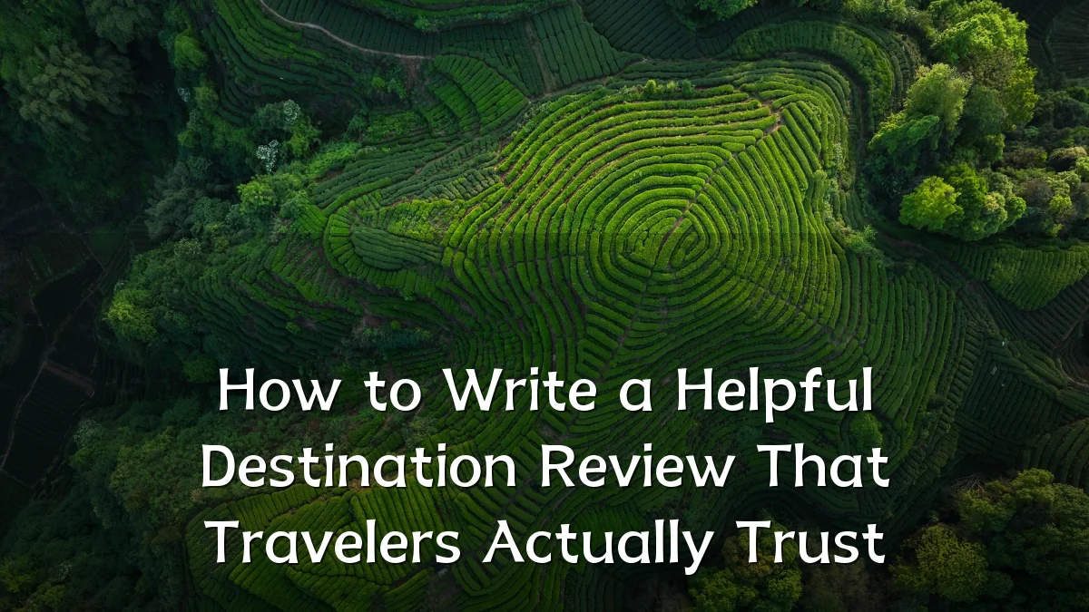 How to Write a Helpful Destination Review That Travelers Actually Trust