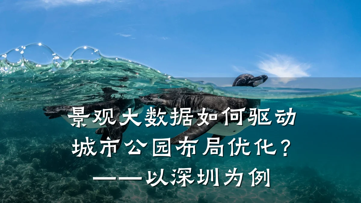 景观大数据如何驱动城市公园布局优化?——以深圳为例
