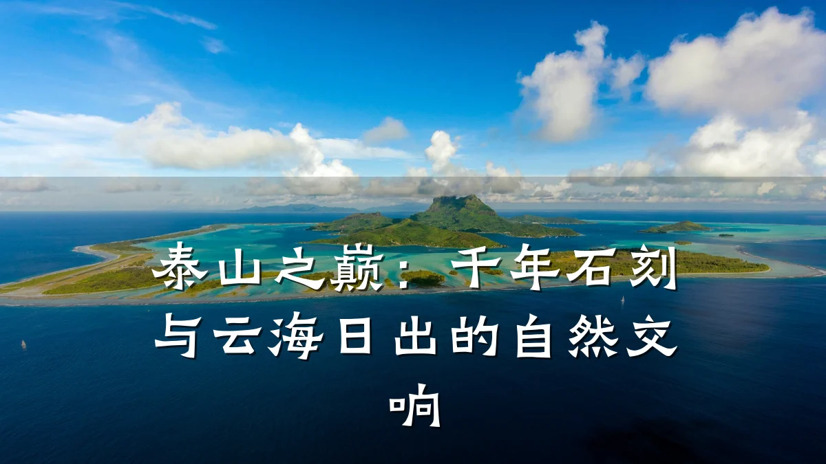 泰山之巅：千年石刻与云海日出的自然交响