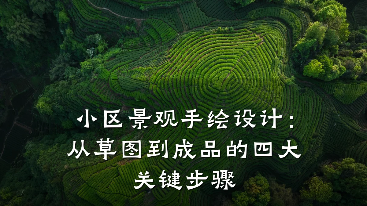 小区景观手绘设计：从草图到成品的四大关键步骤