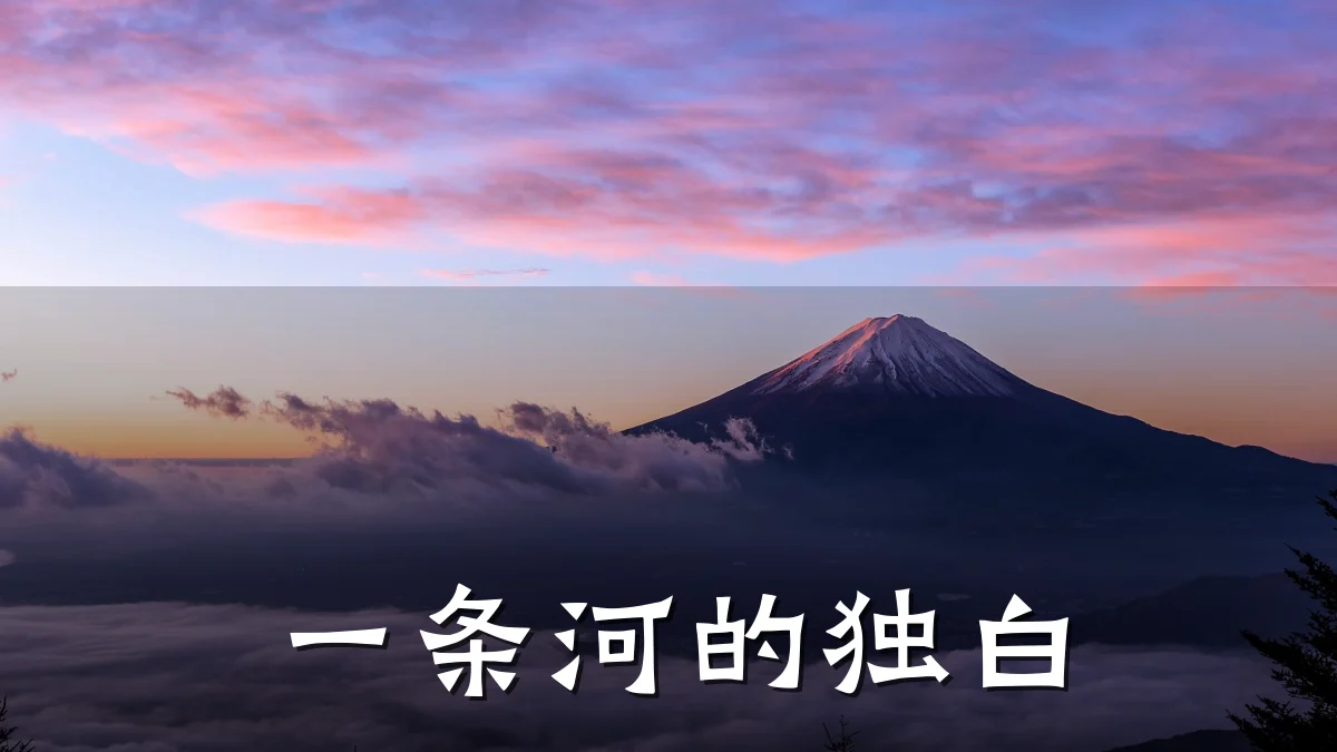 一条河的独白