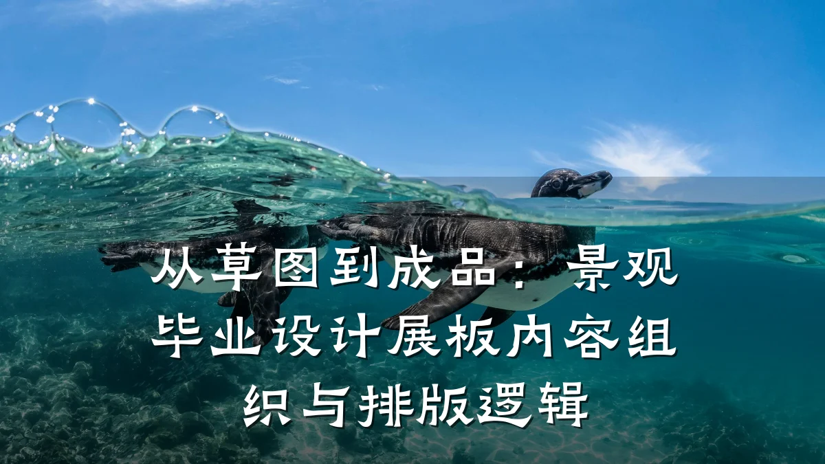 从草图到成品:景观毕业设计展板内容组织与排版逻辑