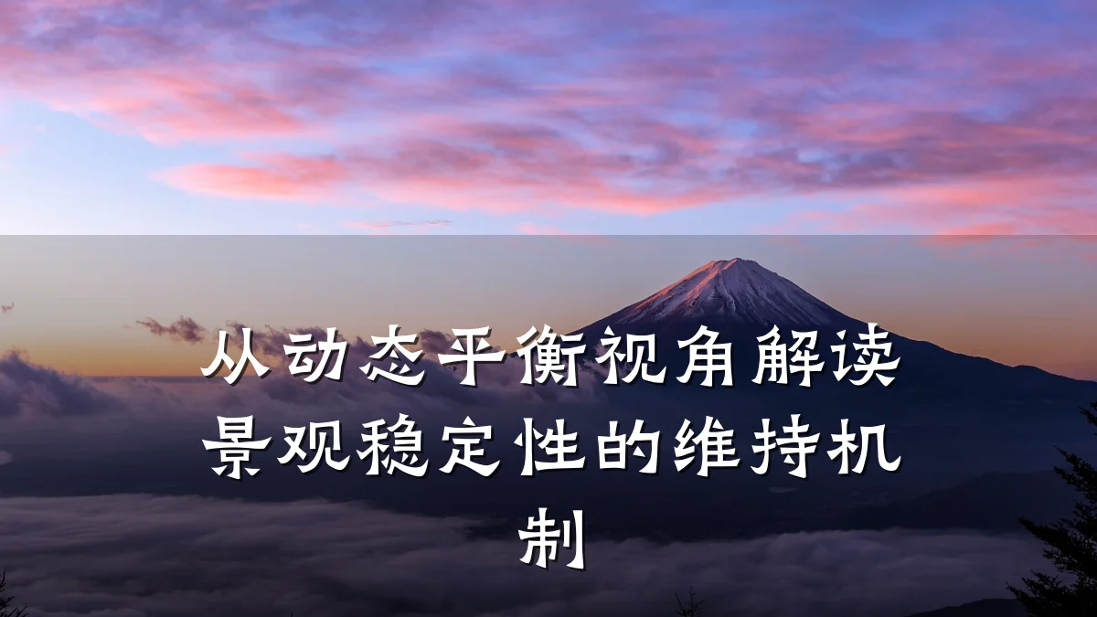 从动态平衡视角解读景观稳定性的维持机制