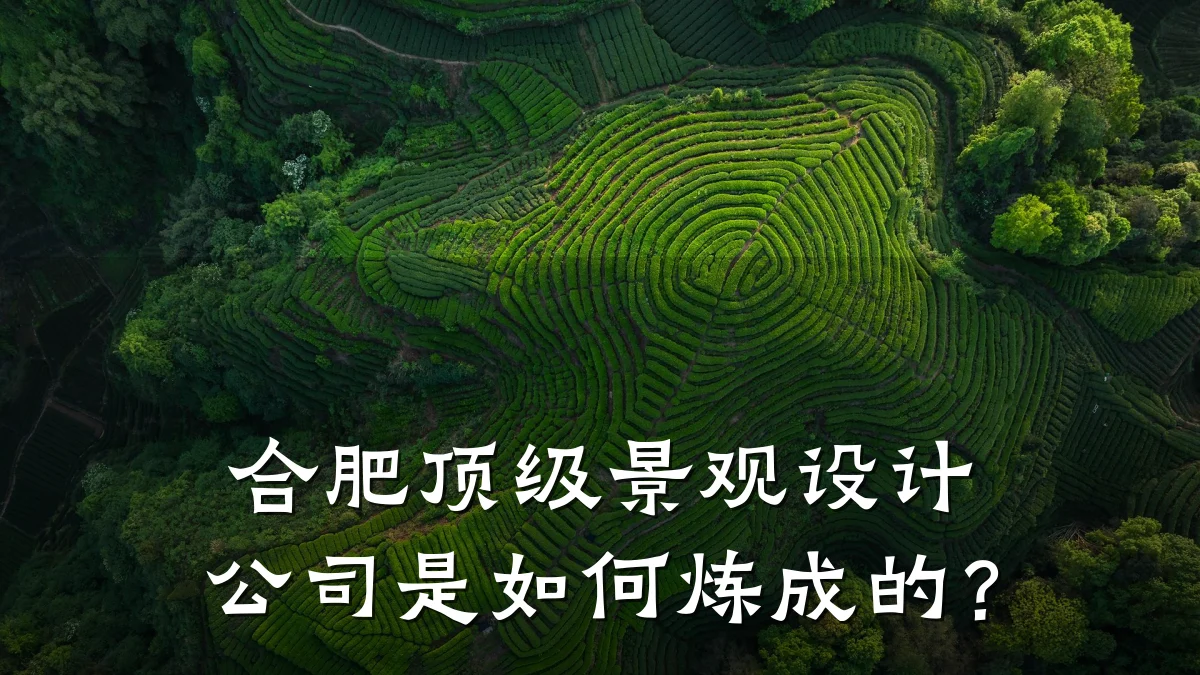 合肥顶级景观设计公司是如何炼成的?