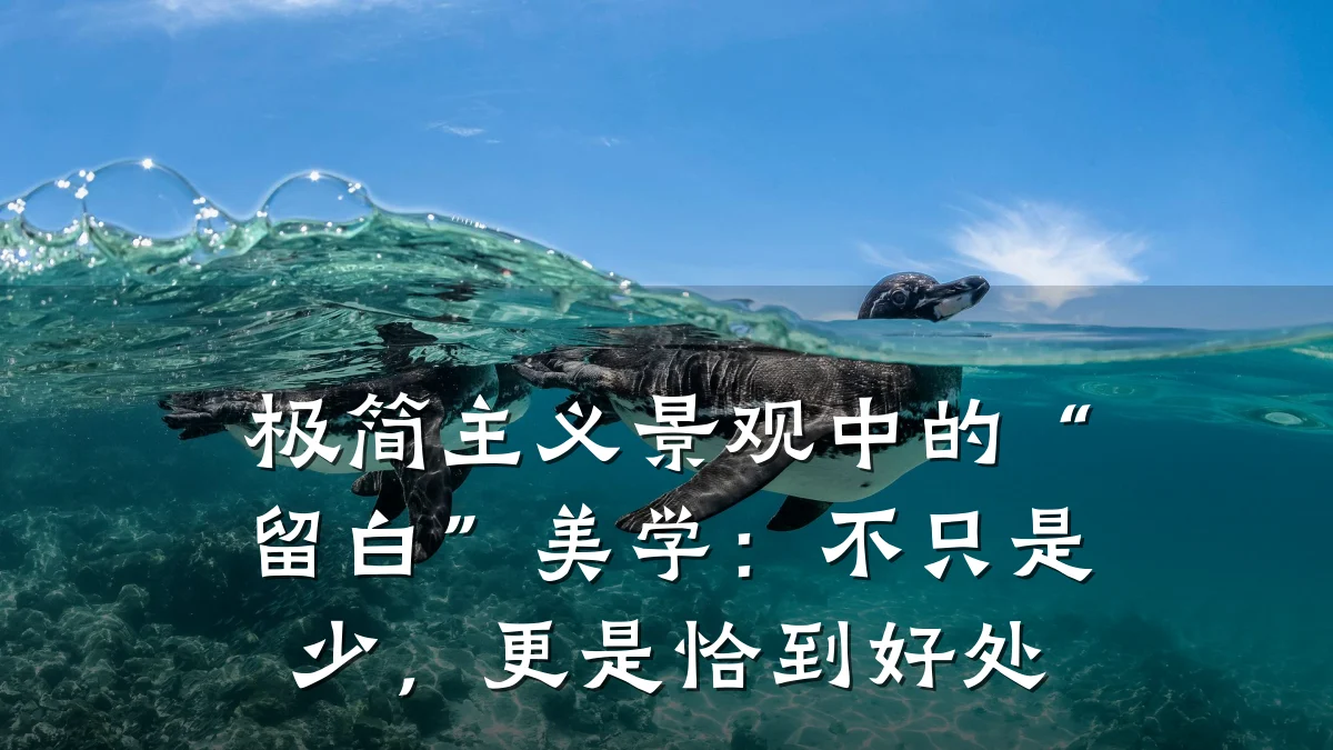 极简主义景观中的“留白”美学：不只是少，更是恰到好处