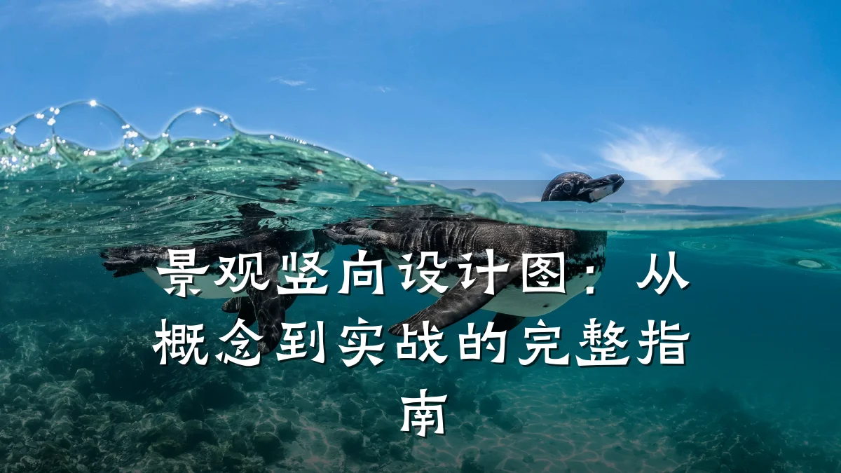 景观竖向设计图:从概念到实战的完整指南