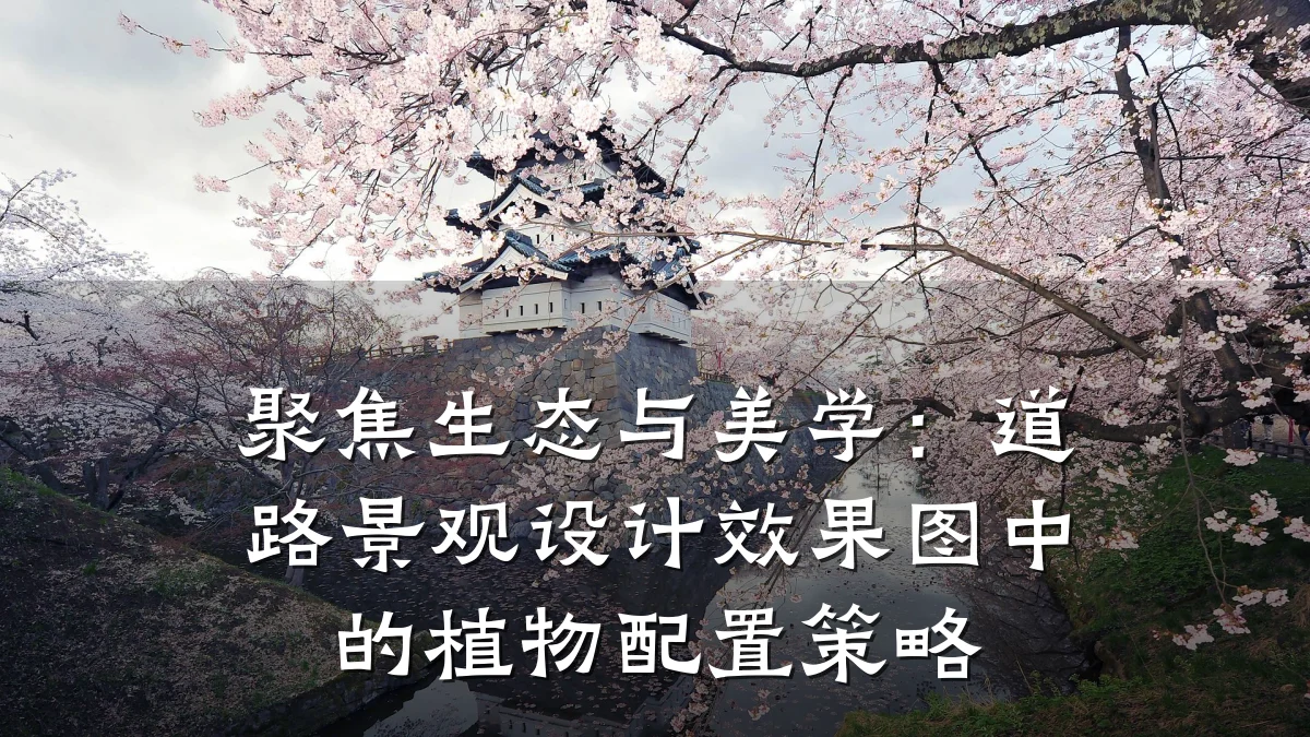 聚焦生态与美学:道路景观设计效果图中的植物配置策略