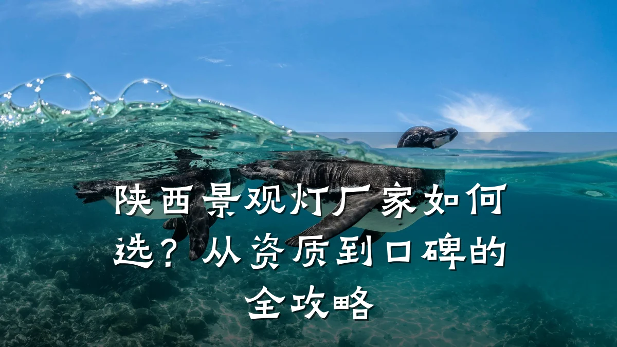 陕西景观灯厂家如何选?从资质到口碑的全攻略
