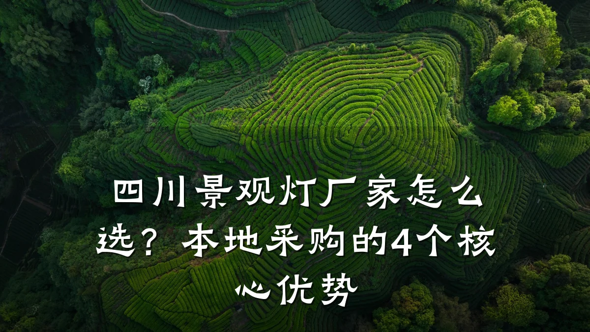四川景观灯厂家怎么选?本地采购的4个核心优势
