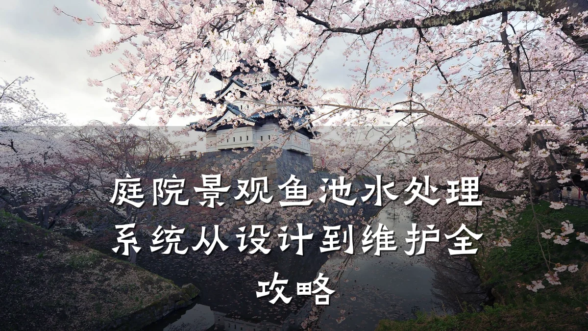 庭院景观鱼池水处理系统从设计到维护全攻略