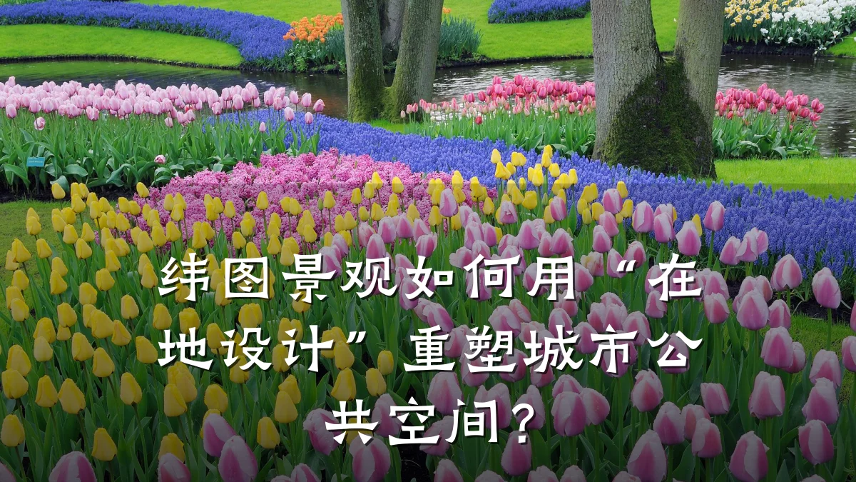 纬图景观如何用“在地设计”重塑城市公共空间?