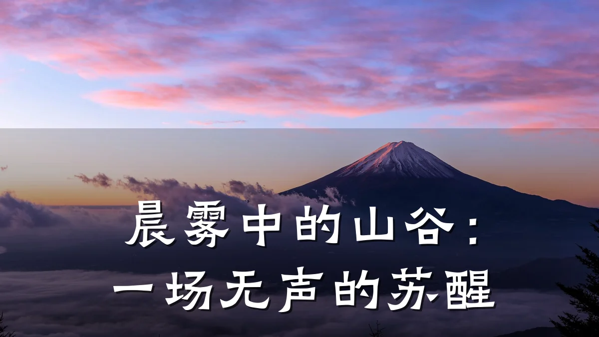 晨雾中的山谷:一场无声的苏醒
