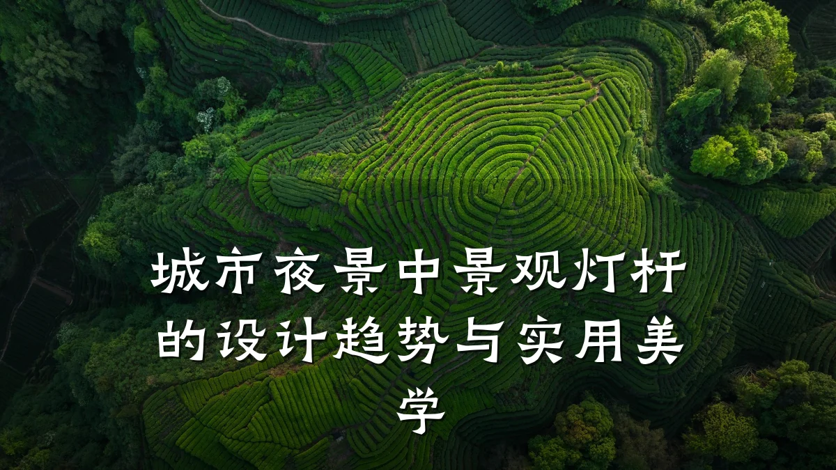 城市夜景中景观灯杆的设计趋势与实用美学