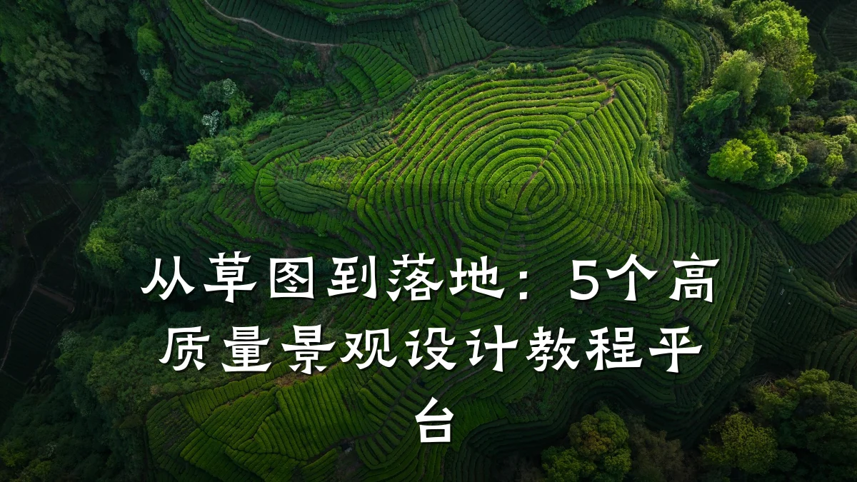 从草图到落地：5个高质量景观设计教程平台