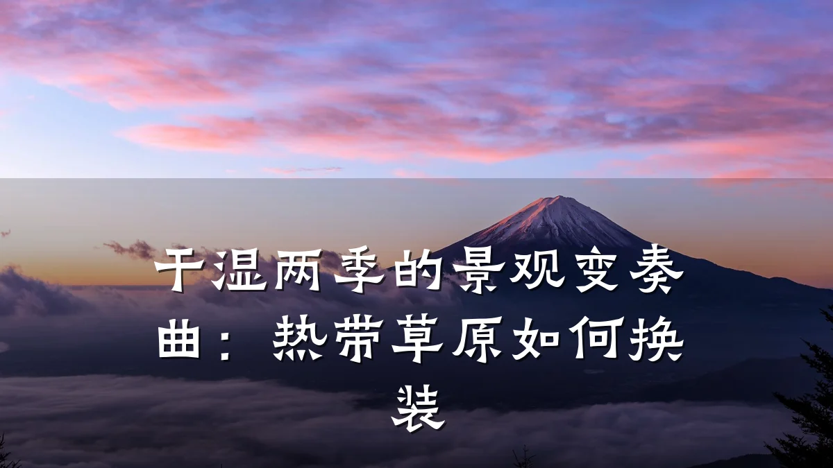 干湿两季的景观变奏曲:热带草原如何换装