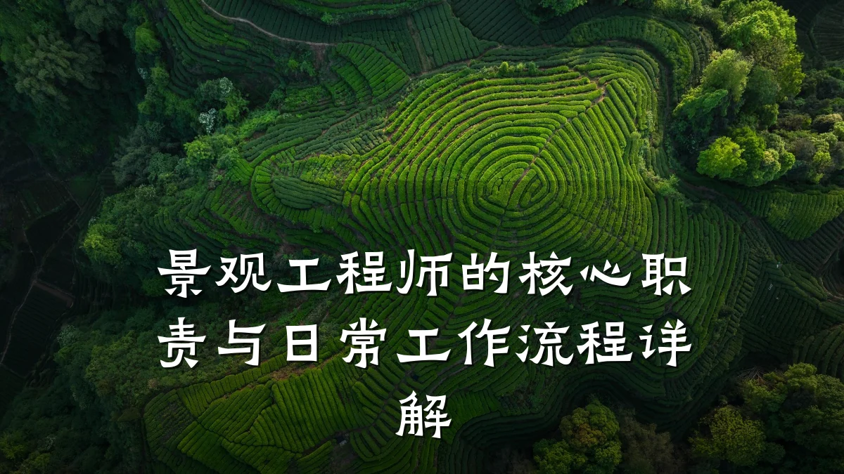 景观工程师的核心职责与日常工作流程详解