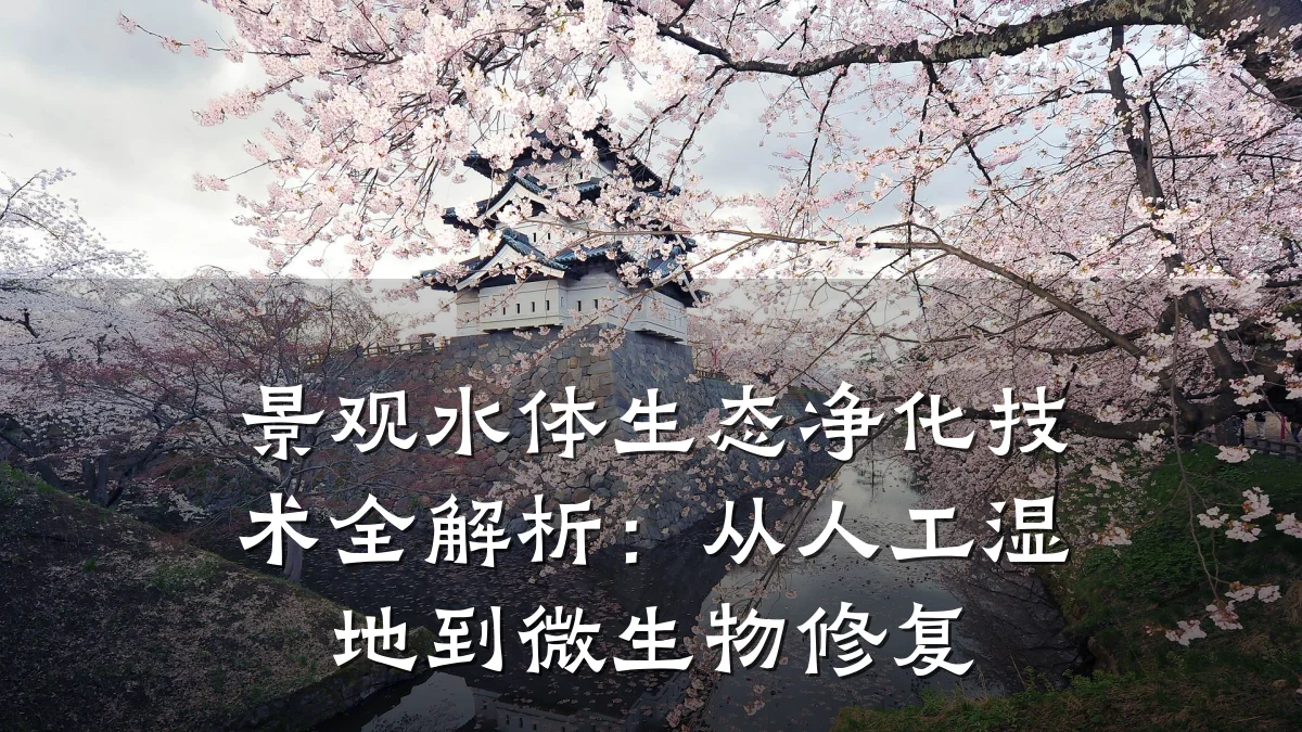 景观水体生态净化技术全解析:从人工湿地到微生物修复