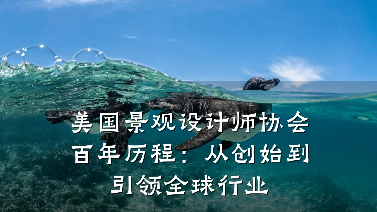 美国景观设计师协会百年历程:从创始到引领全球行业