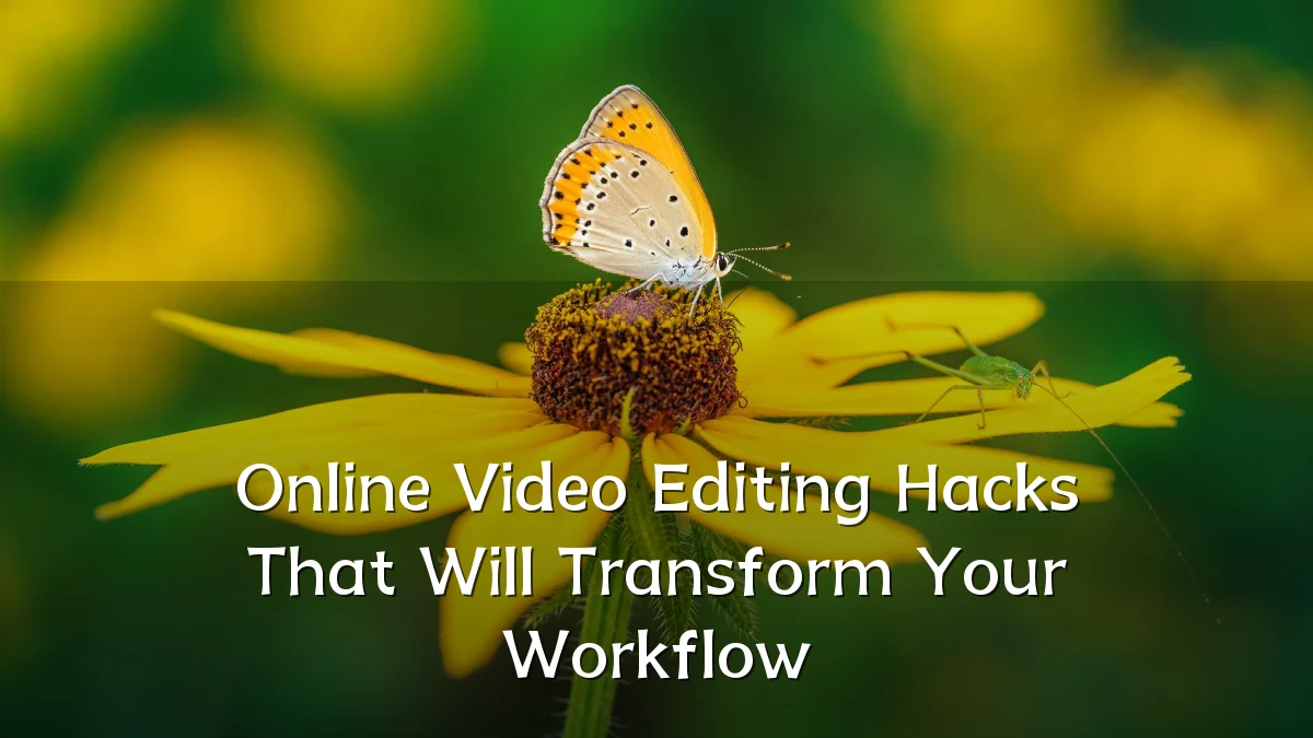 Online Video Editing Hacks That Will Transform Your Workflow