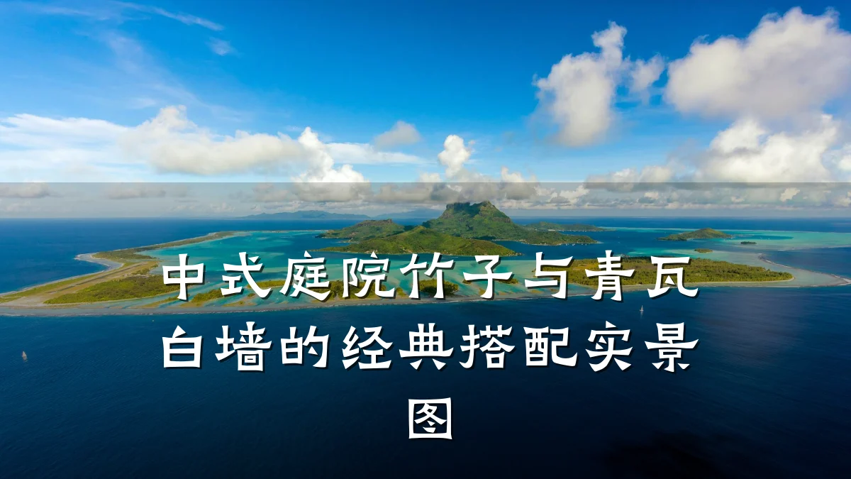 中式庭院竹子与青瓦白墙的经典搭配实景图