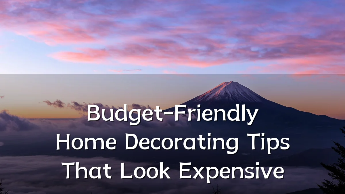 Budget-Friendly Home Decorating Tips That Look Expensive