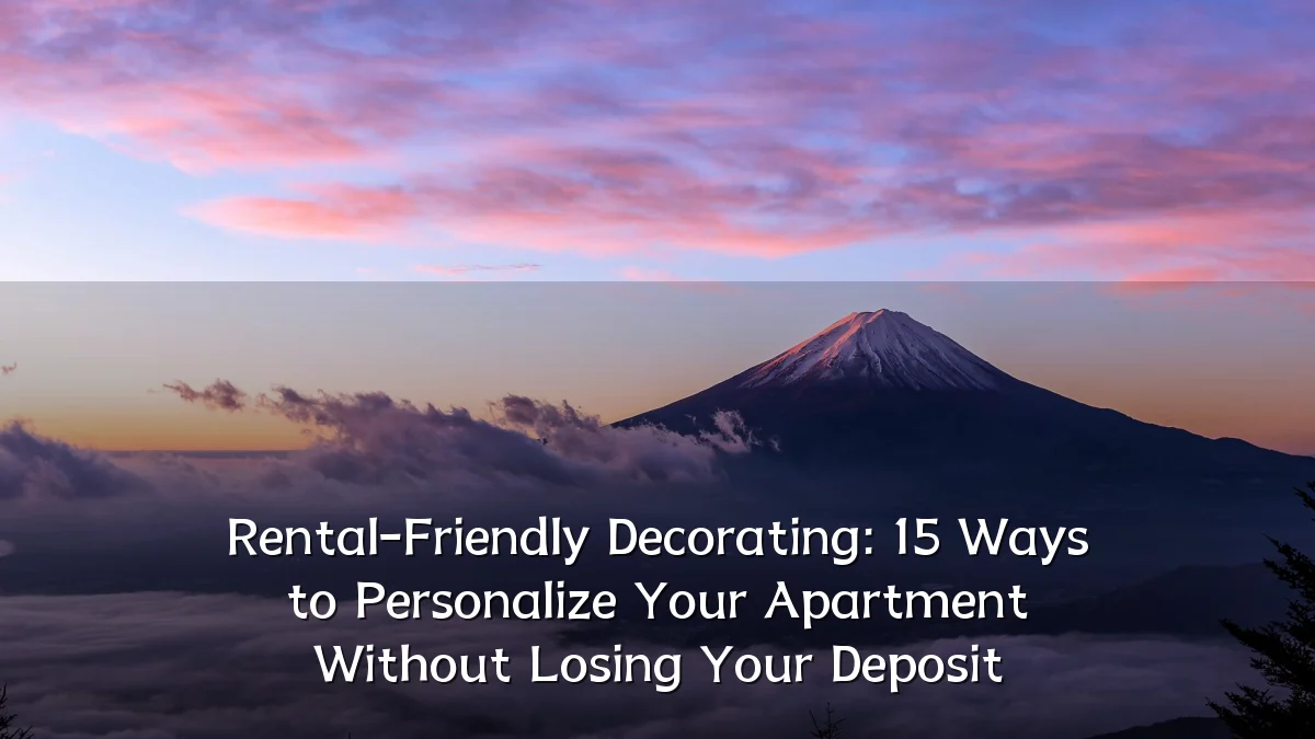 Rental-Friendly Decorating: 15 Ways to Personalize Your Apartment Without Losing Your Deposit