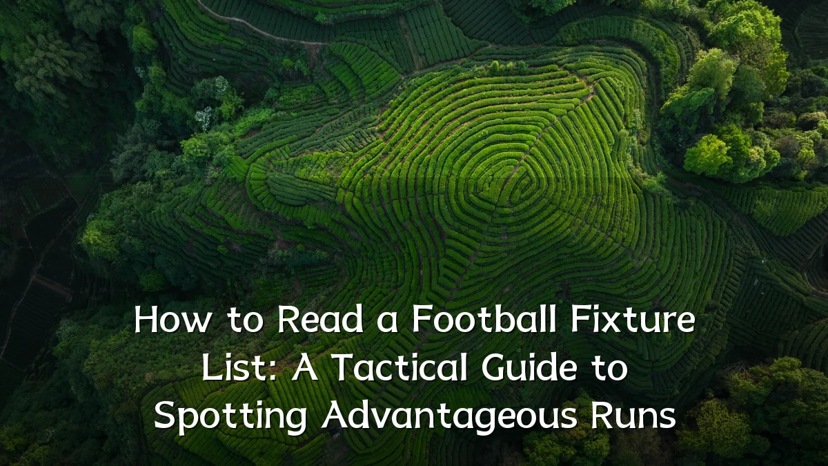 How to Read a Football Fixture List: A Tactical Guide to Spotting Advantageous Runs
